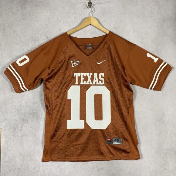 Texas Longhorns Nike Team Authentic football #10 Sewn Jersey Vince Young 48 M - Picture 1 of 9